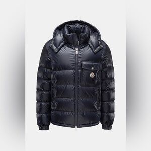 Moncler Wollaston Puffer Jacket, Navy Blue Size 4